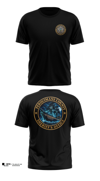 Old School Cotton Shirt, Perquimans County Sheriff's Office, Police, Teamtime, Team time, sublimation, custom sports apparel, team uniforms, spirit wear, spiritwear, sports uniforms, custom shirts, team store, custom team store, fundraiser sports, apparel fundraiser