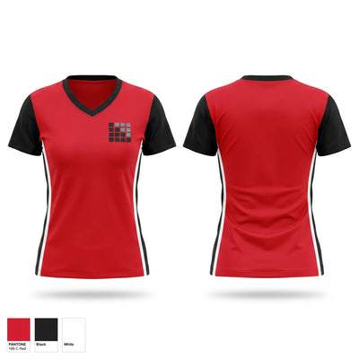 Oxford Blackhawks Women's Short Sleeve V-neck Shirt - 1