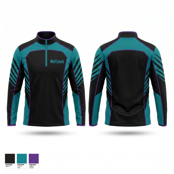 Quarter Zip Jacket, Wolfpack, , Teamtime, Team time, sublimation, custom sports apparel, team uniforms, spirit wear, spiritwear, sports uniforms, custom shirts, team store, custom team store, fundraiser sports, apparel fundraiser
