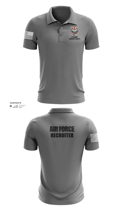 336 RCS F Flight 15570054 Short Sleeve Performance Polo - 131