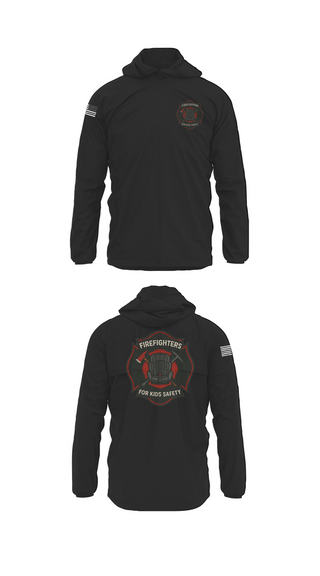 Windbreaker, Firefighters for Kids Safety, , Teamtime, Team time, sublimation, custom sports apparel, team uniforms, spirit wear, spiritwear, sports uniforms, custom shirts, team store, custom team store, fundraiser sports, apparel fundraiser