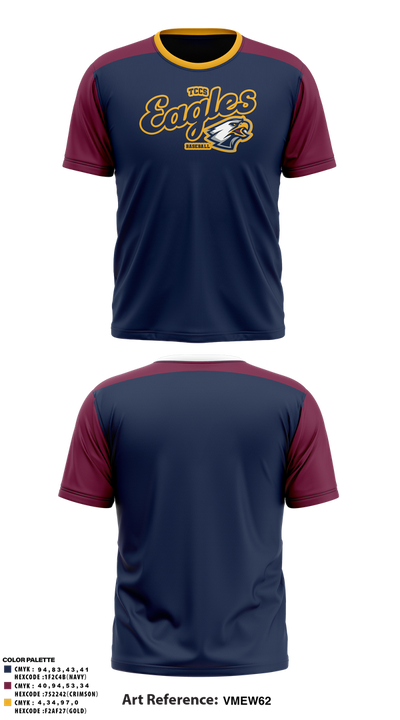 Eagles 34948139 Old School Cotton Feel Shirt - 1