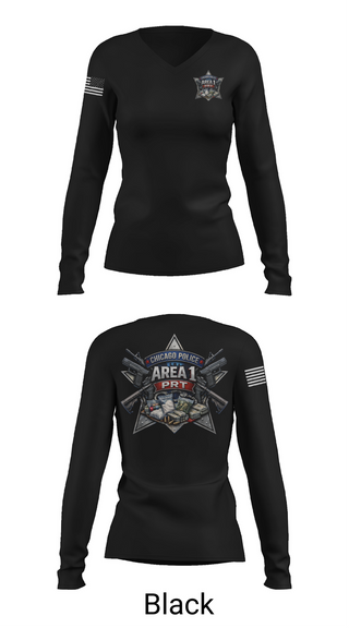 Womens Long Sleeve Vneck Shirt, Priority Response Team, Police, Teamtime, Team time, sublimation, custom sports apparel, team uniforms, spirit wear, spiritwear, sports uniforms, custom shirts, team store, custom team store, fundraiser sports, apparel fundraiser