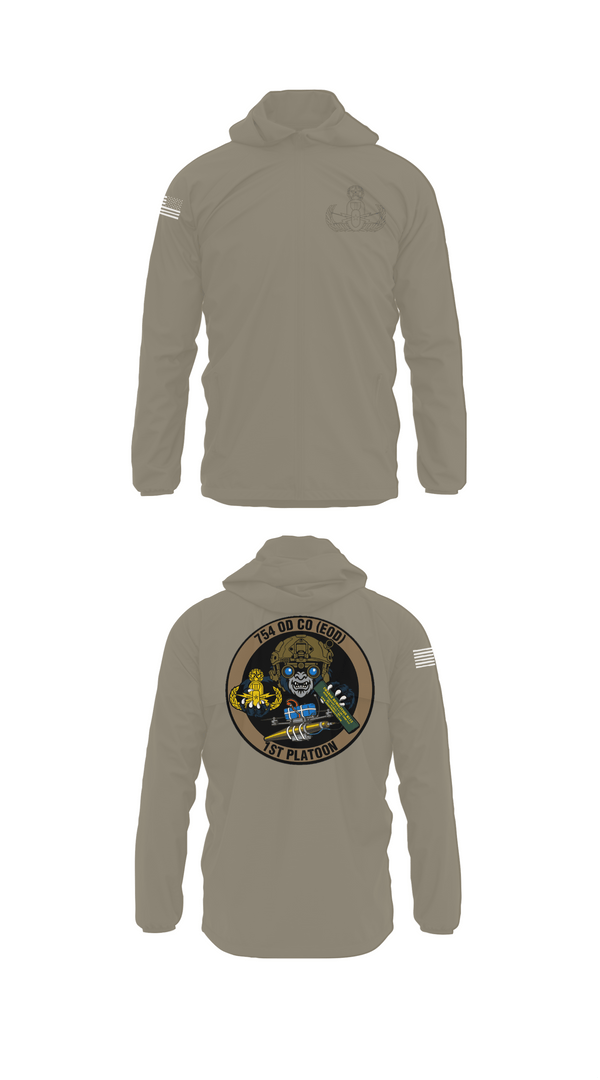 Windbreaker, 1PLT 754th OD CO (EOD), Army, Teamtime, Team time, sublimation, custom sports apparel, team uniforms, spirit wear, spiritwear, sports uniforms, custom shirts, team store, custom team store, fundraiser sports, apparel fundraiser