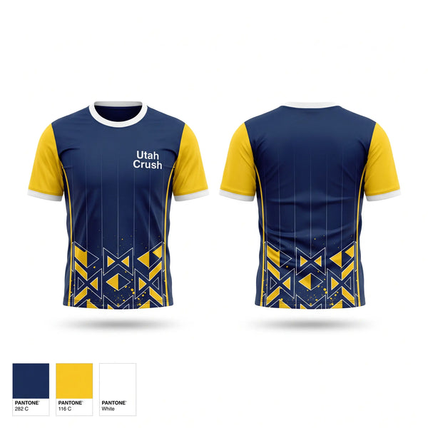 Soft Poly Tee Cotton Like Feel, Utah Crush, Baseball, Teamtime, Team time, sublimation, custom sports apparel, team uniforms, spirit wear, spiritwear, sports uniforms, custom shirts, team store, custom team store, fundraiser sports, apparel fundraiser