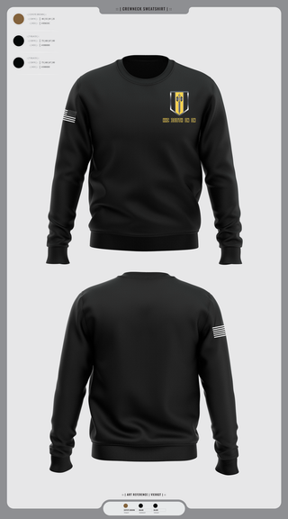 Crew Neck Sweatshirt, HHC 368th EN BN, , Teamtime, Team time, sublimation, custom sports apparel, team uniforms, spirit wear, spiritwear, sports uniforms, custom shirts, team store, custom team store, fundraiser sports, apparel fundraiser