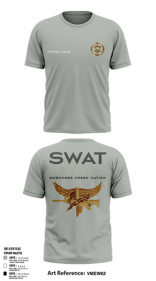 Short Sleeve Performance Shirt, Muscogee Creek Nation SWAT, , Teamtime, Team time, sublimation, custom sports apparel, team uniforms, spirit wear, spiritwear, sports uniforms, custom shirts, team store, custom team store, fundraiser sports, apparel fundraiser