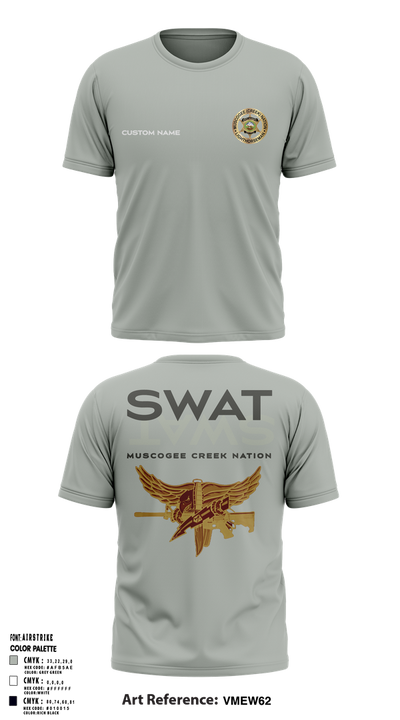 Muscogee Creek Nation SWAT 24361706 Short Sleeve Performance Shirt - 3