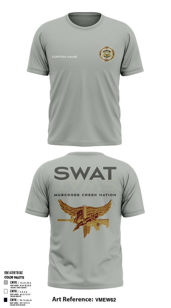 Short Sleeve Performance Shirt, Muscogee Creek Nation SWAT, , Teamtime, Team time, sublimation, custom sports apparel, team uniforms, spirit wear, spiritwear, sports uniforms, custom shirts, team store, custom team store, fundraiser sports, apparel fundraiser