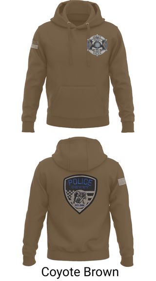 Hoodie, Dewey Police Department, , Teamtime, Team time, sublimation, custom sports apparel, team uniforms, spirit wear, spiritwear, sports uniforms, custom shirts, team store, custom team store, fundraiser sports, apparel fundraiser