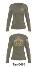 Johnson County Sheriff’s Office 18554659 Women's Long Sleeve V-neck Shirt - 11