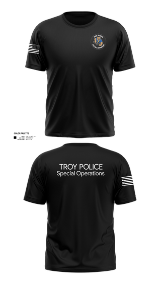 Old School Cotton Feel Shirt, Troy Police Special Operations, Police, Teamtime, Team time, sublimation, custom sports apparel, team uniforms, spirit wear, spiritwear, sports uniforms, custom shirts, team store, custom team store, fundraiser sports, apparel fundraiser