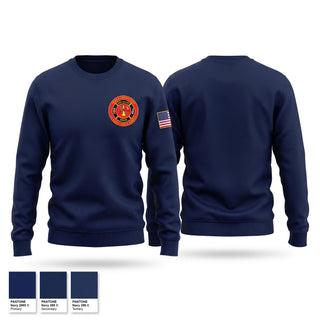 Crew Neck Sweatshirt, NEW HAVEN - BERGER FIRE DISTRICT, Fire Department, Teamtime, Team time, sublimation, custom sports apparel, team uniforms, spirit wear, spiritwear, sports uniforms, custom shirts, team store, custom team store, fundraiser sports, apparel fundraiser