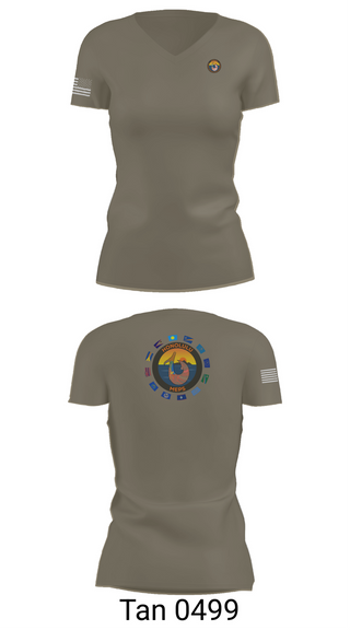 Womens Short Sleeve Vneck Shirt, Honolulu MEPS, Navy, Teamtime, Team time, sublimation, custom sports apparel, team uniforms, spirit wear, spiritwear, sports uniforms, custom shirts, team store, custom team store, fundraiser sports, apparel fundraiser