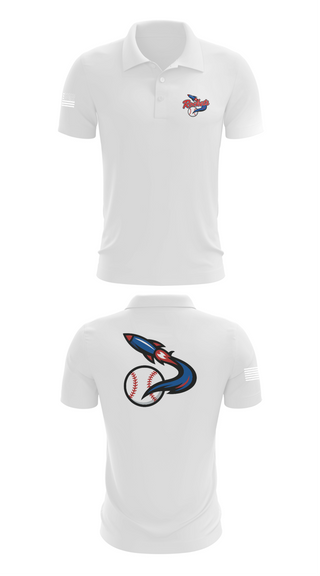 Short Sleeve Performance Polo, Space Coast Rockets, Baseball, Teamtime, Team time, sublimation, custom sports apparel, team uniforms, spirit wear, spiritwear, sports uniforms, custom shirts, team store, custom team store, fundraiser sports, apparel fundraiser