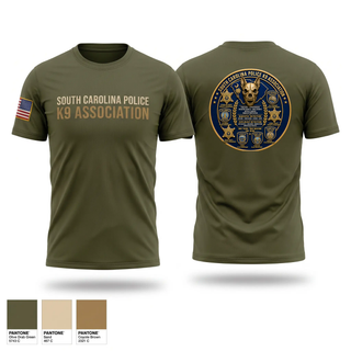 Old School Cotton Feel Shirt, South Carolina Police K9 Association, Police, Teamtime, Team time, sublimation, custom sports apparel, team uniforms, spirit wear, spiritwear, sports uniforms, custom shirts, team store, custom team store, fundraiser sports, apparel fundraiser