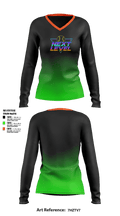 NEXT LEVEL 17953500 Women's Long Sleeve V-neck Shirt - 1