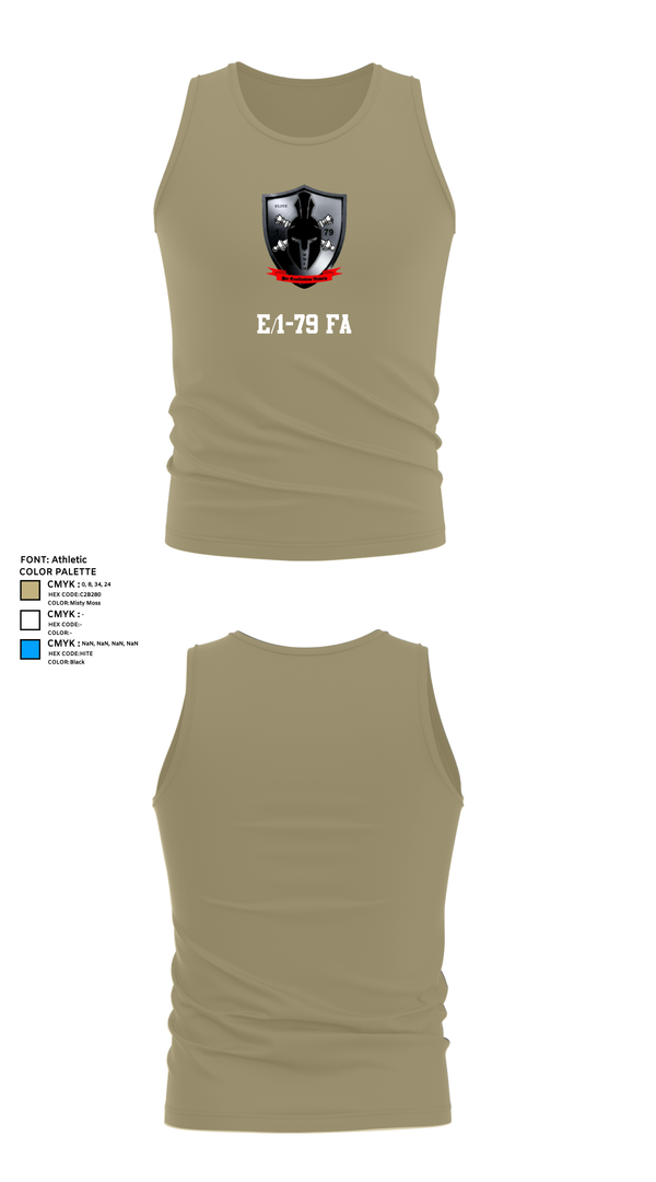 Tank Top, E/1-79 FA, , Teamtime, Team time, sublimation, custom sports apparel, team uniforms, spirit wear, spiritwear, sports uniforms, custom shirts, team store, custom team store, fundraiser sports, apparel fundraiser