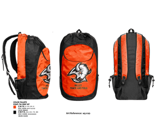 Gear Bag, Valley High School Track & Field, Track & Field, Teamtime, Team time, sublimation, custom sports apparel, team uniforms, spirit wear, spiritwear, sports uniforms, custom shirts, team store, custom team store, fundraiser sports, apparel fundraiser
