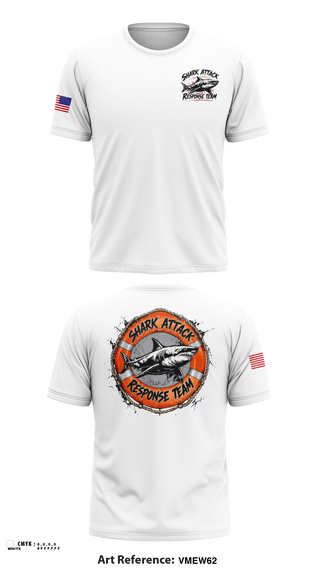 Short Sleeve Performance Shirt, Shark Attack Response Team, , Teamtime, Team time, sublimation, custom sports apparel, team uniforms, spirit wear, spiritwear, sports uniforms, custom shirts, team store, custom team store, fundraiser sports, apparel fundraiser