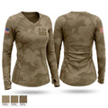 A. Co 232 14754493 Women's Long Sleeve V-neck Shirt - 1