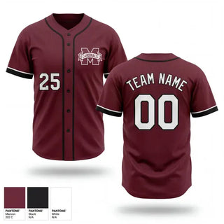 Full Button Baseball Jersey, Maud Cardinals, Baseball, Teamtime, Team time, sublimation, custom sports apparel, team uniforms, spirit wear, spiritwear, sports uniforms, custom shirts, team store, custom team store, fundraiser sports, apparel fundraiser
