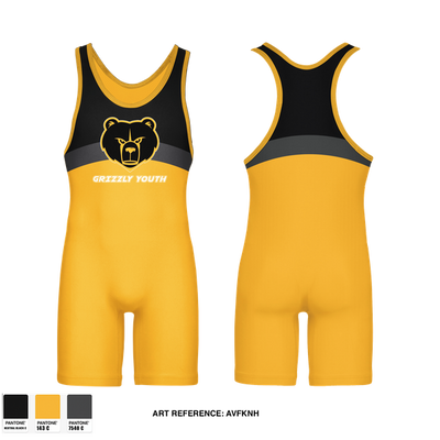 Grizzly Youth Wrestling Club 66938347 Wrestling Singlet - 2
