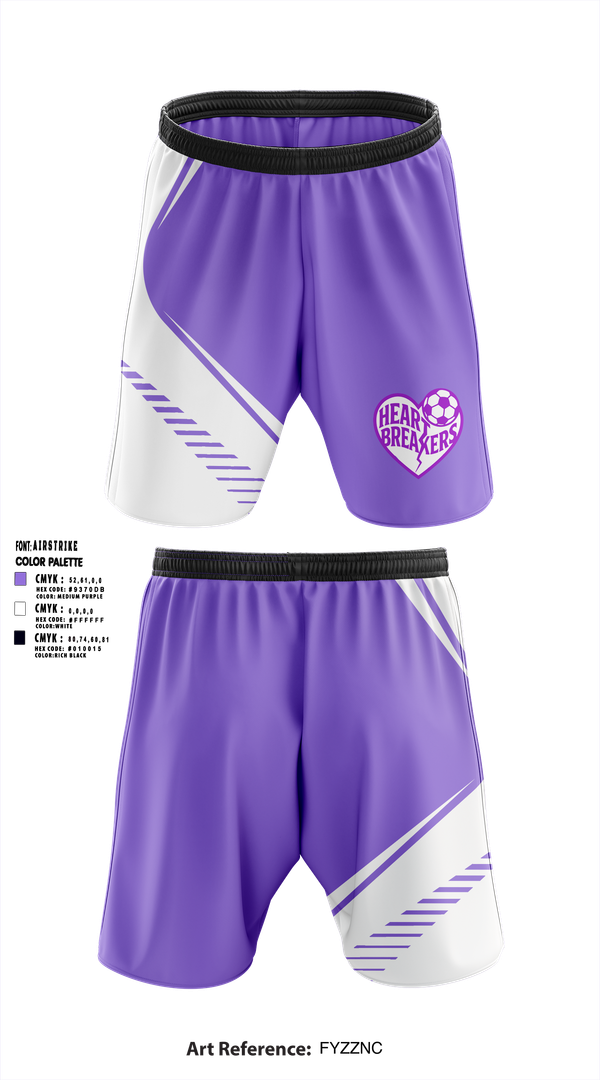 Athletic Shorts With Pockets, Heartbreakers, Men's Soccer, Teamtime, Team time, sublimation, custom sports apparel, team uniforms, spirit wear, spiritwear, sports uniforms, custom shirts, team store, custom team store, fundraiser sports, apparel fundraiser