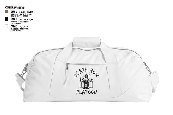 Duffle Bag, Death Row Platoon, Tomahawk Troop, 5/4 CAV, 2ABCT, 1ID, , Teamtime, Team time, sublimation, custom sports apparel, team uniforms, spirit wear, spiritwear, sports uniforms, custom shirts, team store, custom team store, fundraiser sports, apparel fundraiser