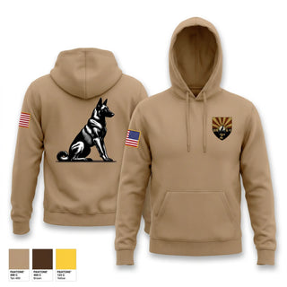 Hoodie, 355 K9, Air Force, Teamtime, Team time, sublimation, custom sports apparel, team uniforms, spirit wear, spiritwear, sports uniforms, custom shirts, team store, custom team store, fundraiser sports, apparel fundraiser