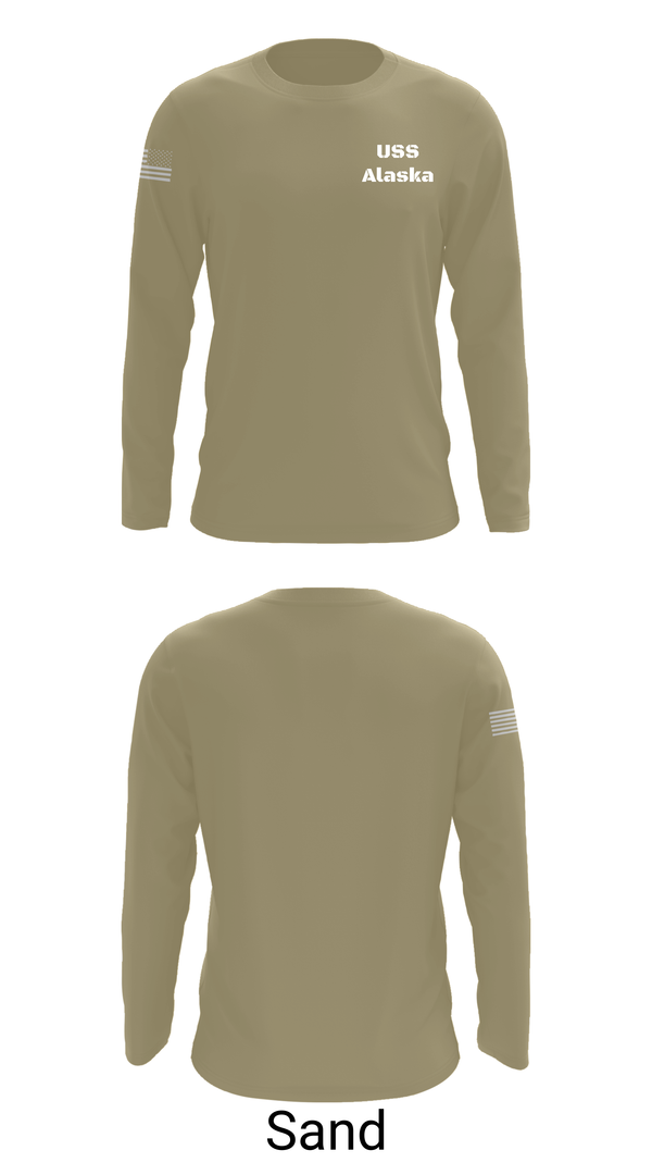 Long Sleeve Performance Shirt, USS Alaska, , Teamtime, Team time, sublimation, custom sports apparel, team uniforms, spirit wear, spiritwear, sports uniforms, custom shirts, team store, custom team store, fundraiser sports, apparel fundraiser