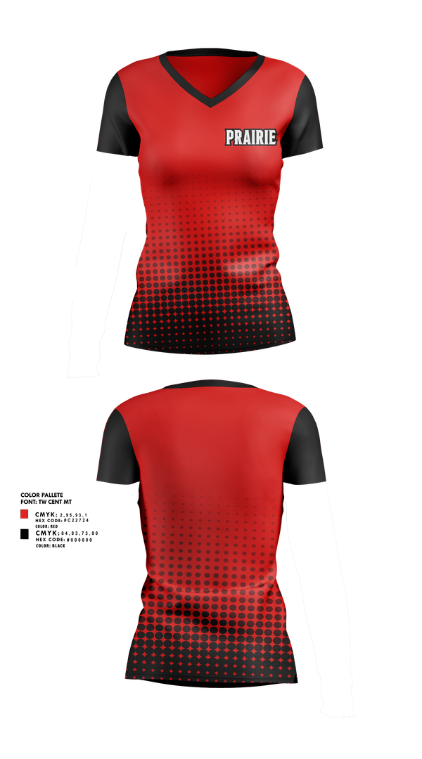 Womens Short Sleeve Vneck Shirt, Clinton Prairie High School Dance, Spirit Store, Teamtime, Team time, sublimation, custom sports apparel, team uniforms, spirit wear, spiritwear, sports uniforms, custom shirts, team store, custom team store, fundraiser sports, apparel fundraiser