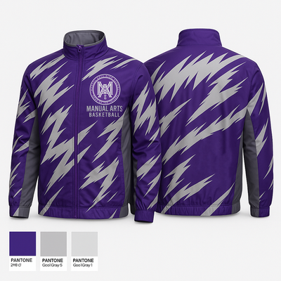 Manual Arts Basketball 90982455 Windbreaker - 1