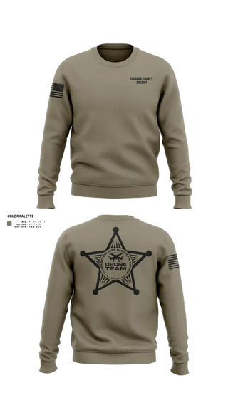 Crew Neck Sweatshirt, Chisago County Sheriff - Drone Team, Police, Teamtime, Team time, sublimation, custom sports apparel, team uniforms, spirit wear, spiritwear, sports uniforms, custom shirts, team store, custom team store, fundraiser sports, apparel fundraiser