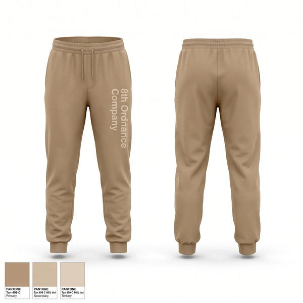Sweatpants, 8th Ordnance Company, Army, Teamtime, Team time, sublimation, custom sports apparel, team uniforms, spirit wear, spiritwear, sports uniforms, custom shirts, team store, custom team store, fundraiser sports, apparel fundraiser