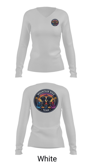 Womens Long Sleeve Vneck Shirt, Mountain Bike Team, Police, Teamtime, Team time, sublimation, custom sports apparel, team uniforms, spirit wear, spiritwear, sports uniforms, custom shirts, team store, custom team store, fundraiser sports, apparel fundraiser