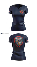 Anderson City Fire Women's Short Sleeve V-neck Shirt - 3