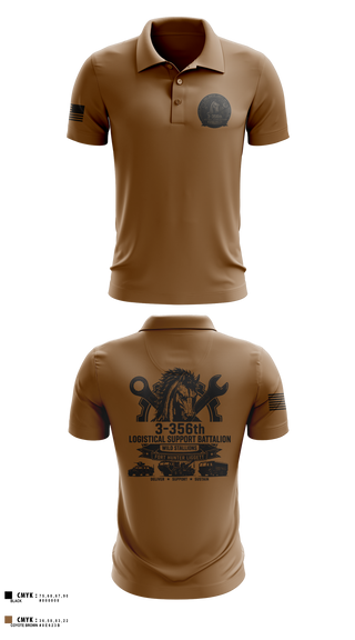 Short Sleeve Performance Polo, 3-356 LSB (Wild Stallions), Army, Teamtime, Team time, sublimation, custom sports apparel, team uniforms, spirit wear, spiritwear, sports uniforms, custom shirts, team store, custom team store, fundraiser sports, apparel fundraiser
