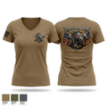 62 FMT 66373510 Women's Short Sleeve V-neck Shirt - 1