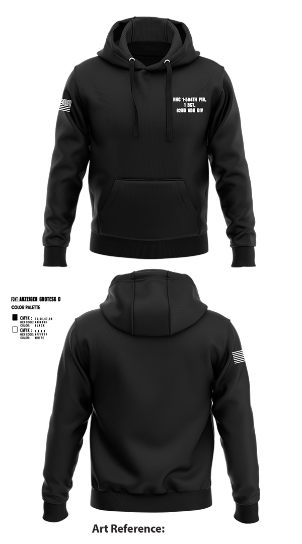 Hoodie, HHC 1-504TH PIR, 1 BCT, 82ND ABN DIV, , Teamtime, Team time, sublimation, custom sports apparel, team uniforms, spirit wear, spiritwear, sports uniforms, custom shirts, team store, custom team store, fundraiser sports, apparel fundraiser