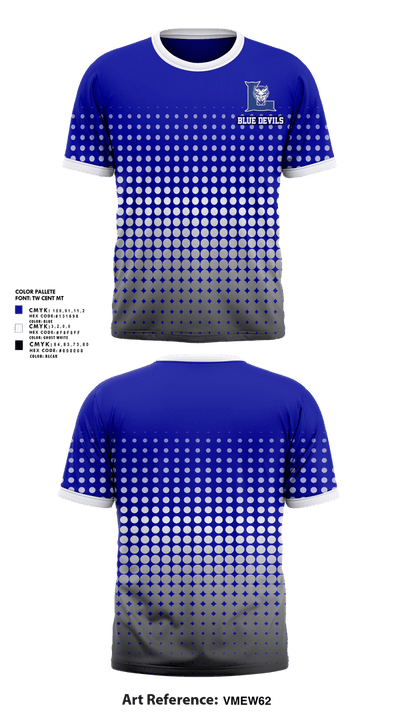 Blue devils 79752812 Short Sleeve Performance Shirt - 1
