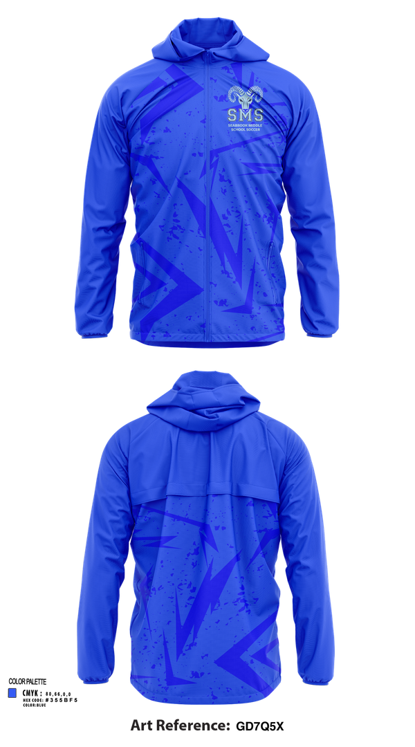 Windbreaker, Seabrook Middle School Soccer, Women's Soccer, Teamtime, Team time, sublimation, custom sports apparel, team uniforms, spirit wear, spiritwear, sports uniforms, custom shirts, team store, custom team store, fundraiser sports, apparel fundraiser