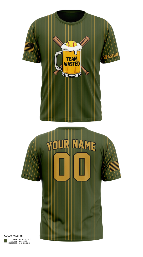 Short Sleeve Performance Shirt, Team Wasted, Softball, Teamtime, Team time, sublimation, custom sports apparel, team uniforms, spirit wear, spiritwear, sports uniforms, custom shirts, team store, custom team store, fundraiser sports, apparel fundraiser