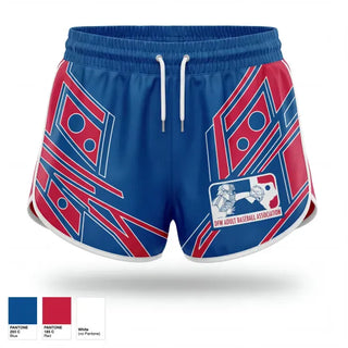 Womens Shorts, DFW Adult Baseball Association, Baseball, Teamtime, Team time, sublimation, custom sports apparel, team uniforms, spirit wear, spiritwear, sports uniforms, custom shirts, team store, custom team store, fundraiser sports, apparel fundraiser