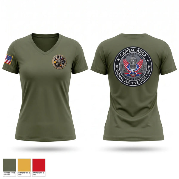 Womens Short Sleeve Vneck Shirt, Unite Freedom 250th Taskforce, Police, Teamtime, Team time, sublimation, custom sports apparel, team uniforms, spirit wear, spiritwear, sports uniforms, custom shirts, team store, custom team store, fundraiser sports, apparel fundraiser