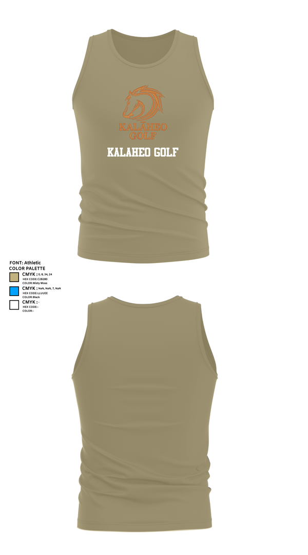 Tank Top, Kalaheo Golf, Golf, Teamtime, Team time, sublimation, custom sports apparel, team uniforms, spirit wear, spiritwear, sports uniforms, custom shirts, team store, custom team store, fundraiser sports, apparel fundraiser