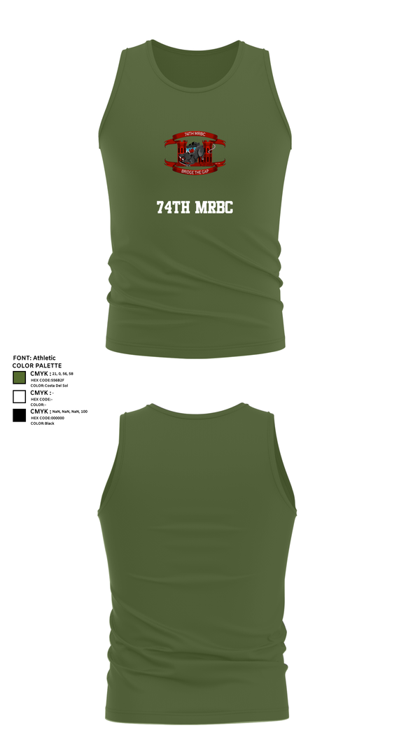 Tank Top, 74th MRBC, , Teamtime, Team time, sublimation, custom sports apparel, team uniforms, spirit wear, spiritwear, sports uniforms, custom shirts, team store, custom team store, fundraiser sports, apparel fundraiser