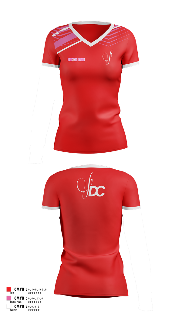 Womens Short Sleeve Vneck Shirt, Viva Dance Collective, Cheer, Teamtime, Team time, sublimation, custom sports apparel, team uniforms, spirit wear, spiritwear, sports uniforms, custom shirts, team store, custom team store, fundraiser sports, apparel fundraiser