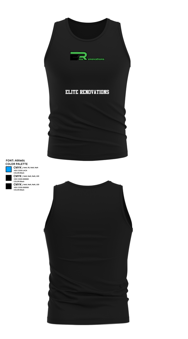 Tank Top, Elite Renovations, , Teamtime, Team time, sublimation, custom sports apparel, team uniforms, spirit wear, spiritwear, sports uniforms, custom shirts, team store, custom team store, fundraiser sports, apparel fundraiser