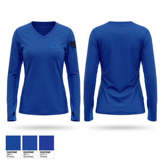 Womens Long Sleeve Vneck Shirt, SSO, Police, Teamtime, Team time, sublimation, custom sports apparel, team uniforms, spirit wear, spiritwear, sports uniforms, custom shirts, team store, custom team store, fundraiser sports, apparel fundraiser